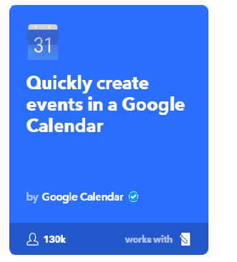 Calendar Recipe