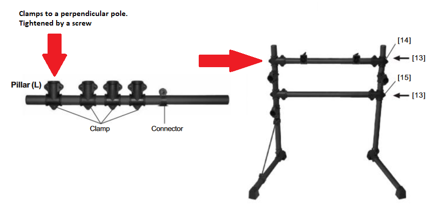 horizontal-vertical clamp