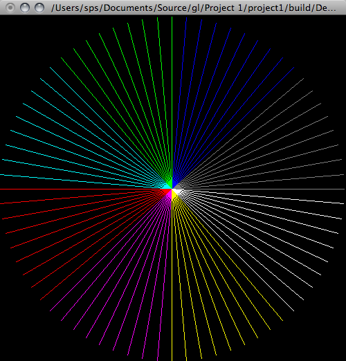 Angled line