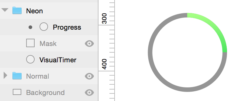 screenshot of my Sketch file (green circle)