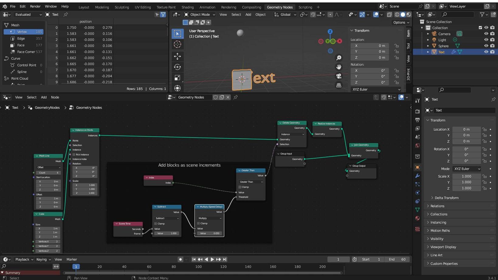 Basic Geometry Node Setup