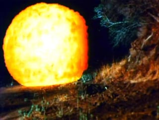 Image of the rolling ball of flame