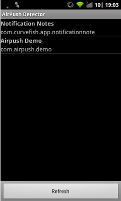 AirPush Detector Screenshot