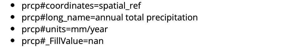 Data variable general info