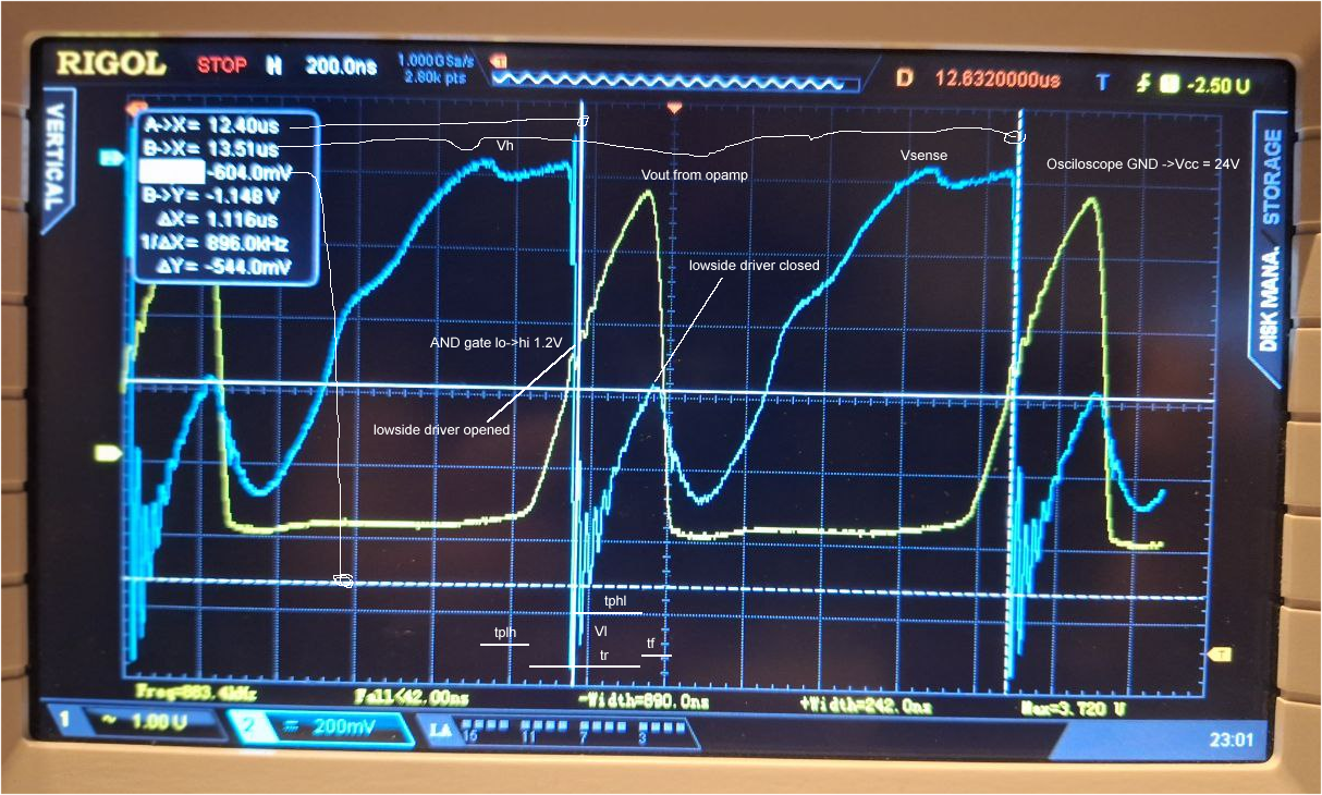 Oscilloscope screen shot