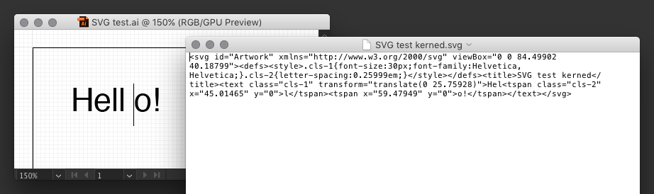 Illustrator SVG test with kerning