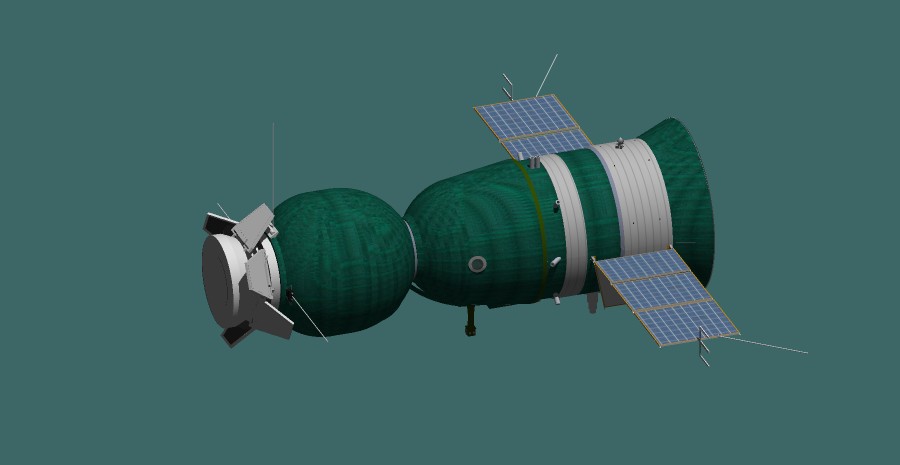 My 3D rendering of Soyuz 16 