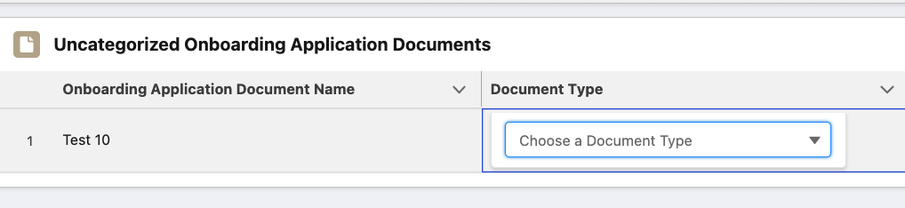 Screenshot of Table