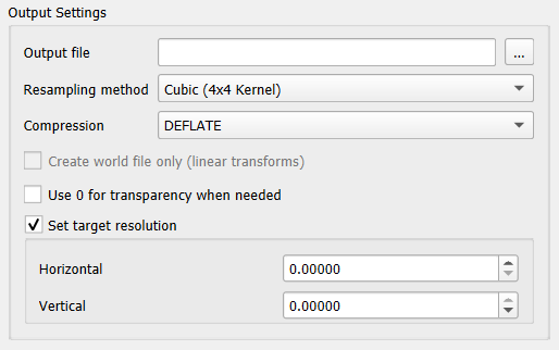 Output Settings