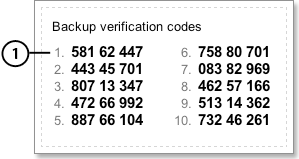 Backup Codes