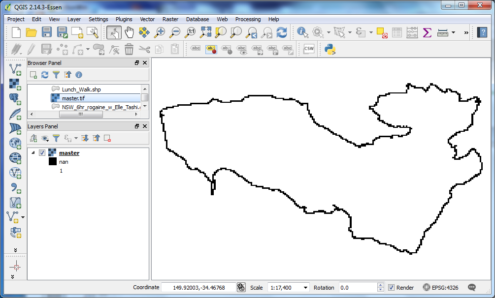 qgis screenshot of output GeoTiff