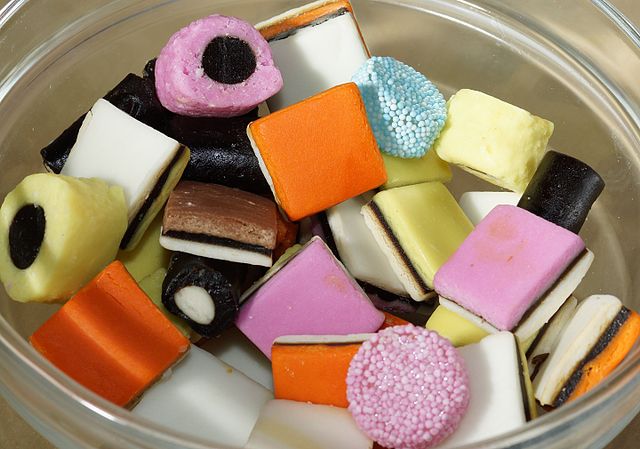 Illustrative bowl of allsorts