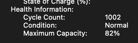 Battery Cycle Count