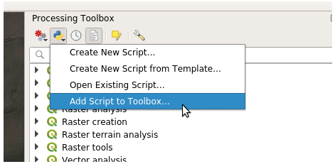 Add script by GUI