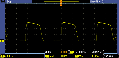 LED drive waveform from YX8050