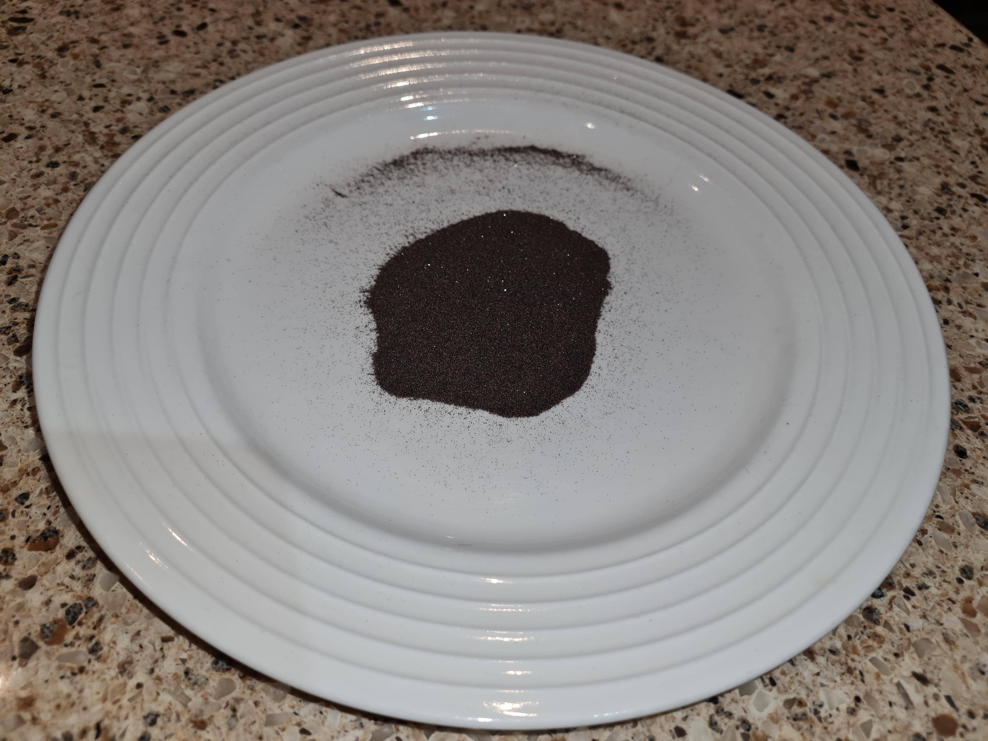 The Natural Rutile on a white plate