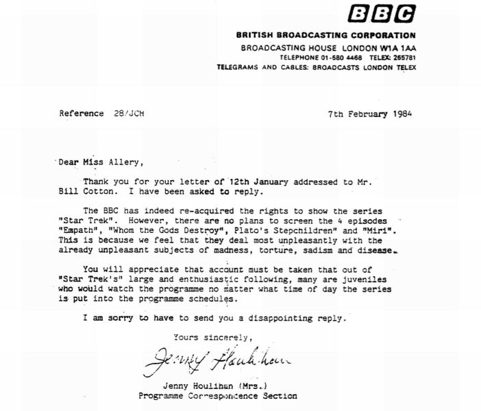 BBC letter