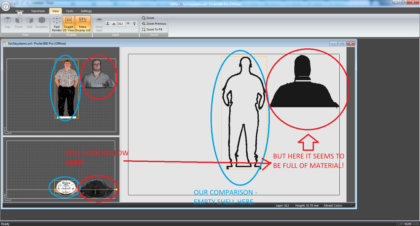 3D Print in 2D View - slice