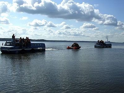 Water landing test Southern Ural reservoir, 2011