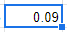 Grab the blue square and drag it down to fill the column.