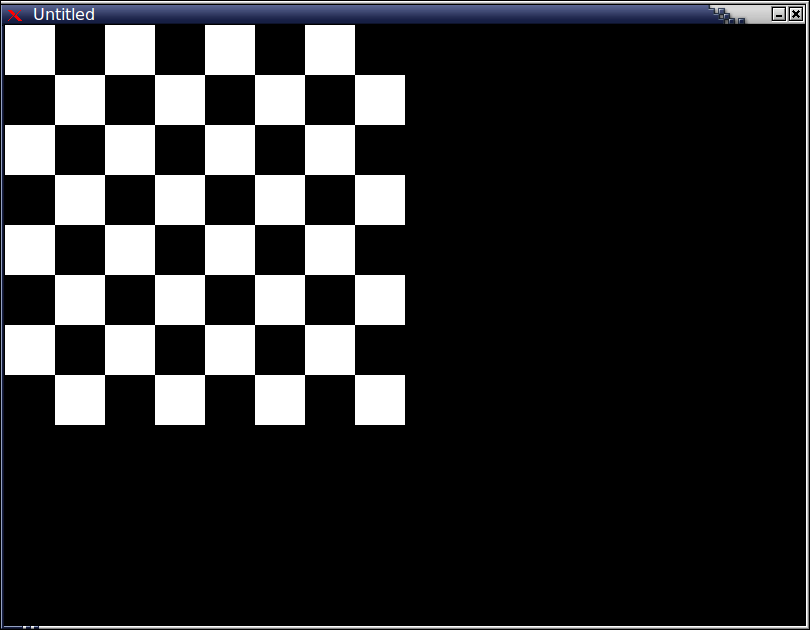 Chessboard drawn by Lua + LÖVE