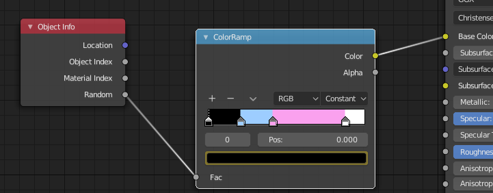 Color ramp node after rendering