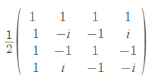 Matrix for IQFT