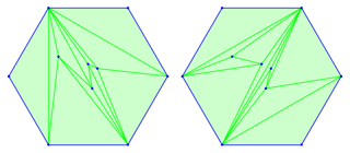 10-point triangulations sharing 6 edges