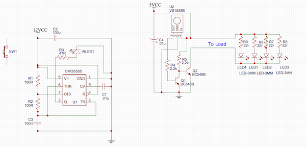 IR EMITTER - RECEIVER CIRCUITS