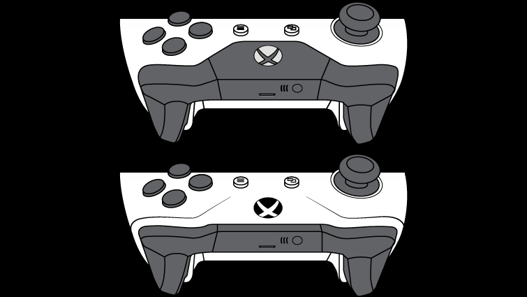 Illustration of Xbox One controller