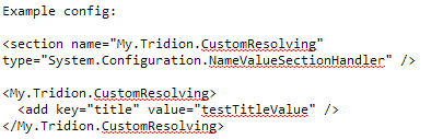 Custom Resolving