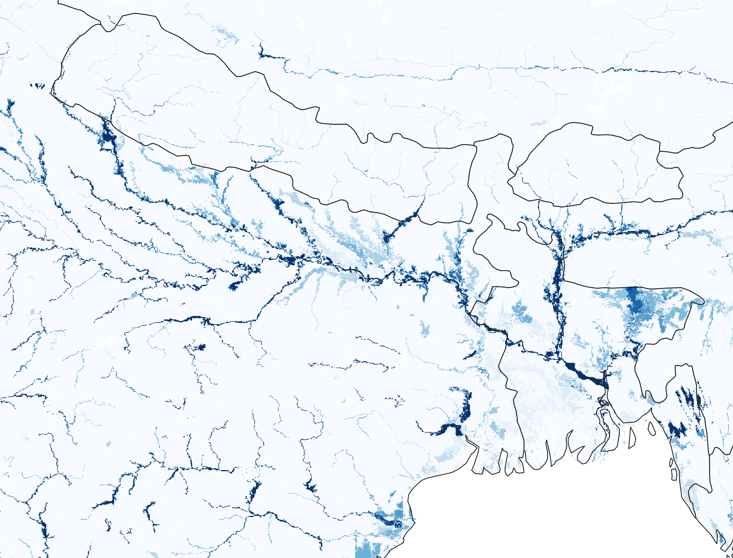 Zoomed-in river map