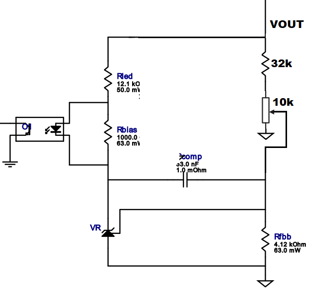 Variabled feedback circuit