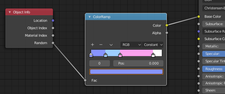 Color ramp node before rendering