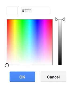 Google's advanced color picker