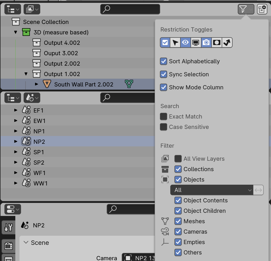 Outliner Filters