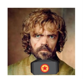 My profile picture containing Peter Dinklage as Tyrion Lannister with Warm Welcome hat