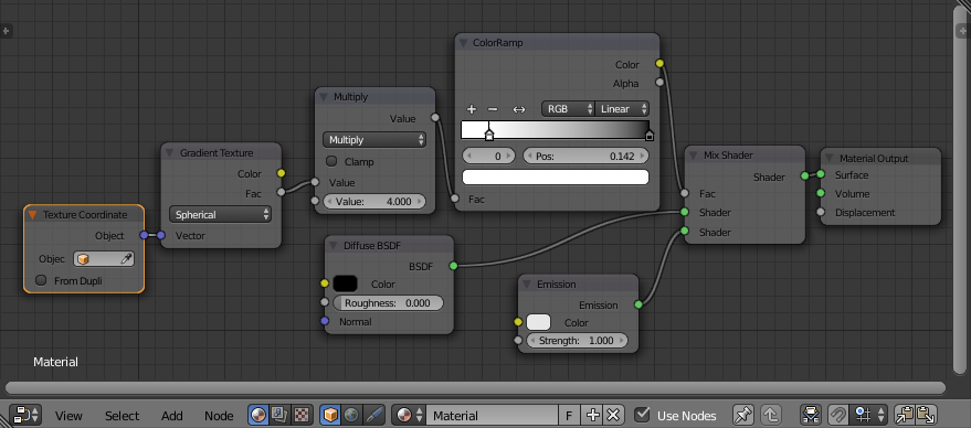 gradient node setup