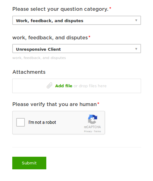 Upwork report your client