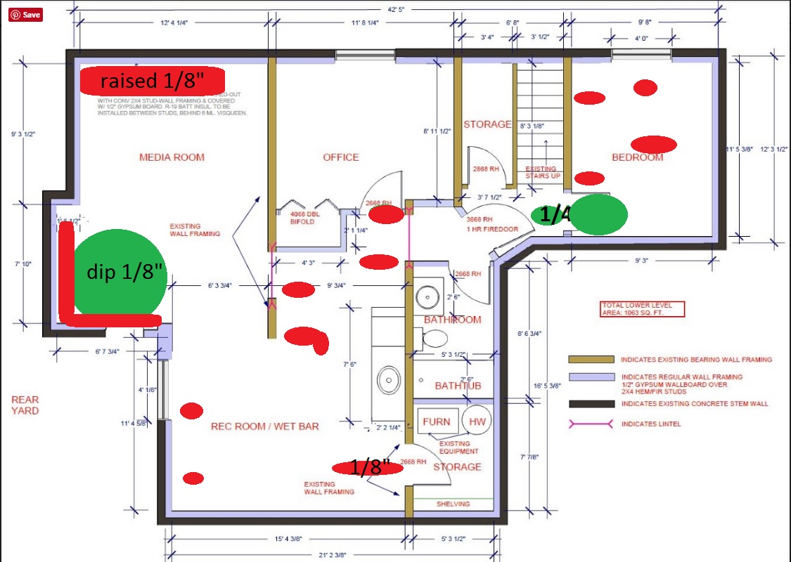 unlevel basement