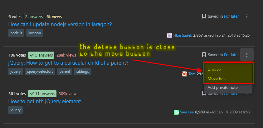 usability bug with stack overflow