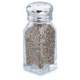 pepper shaker with ground black pepper