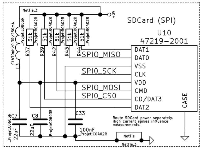 Powering the SDCard