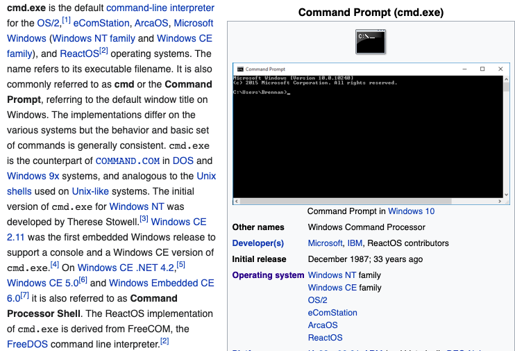 command prompt