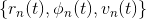 {r_n(t),\phi_n(t),v_n(t)}