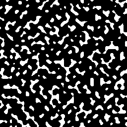 Thresholded Perlin noise