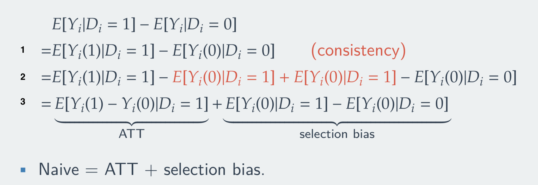 Causality - Potential Outcomes Selection Bias - Cross Validated