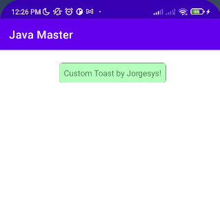 Jorgesys Custom Toast with position