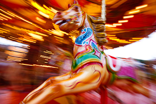 Keaton the merry-go-round horse