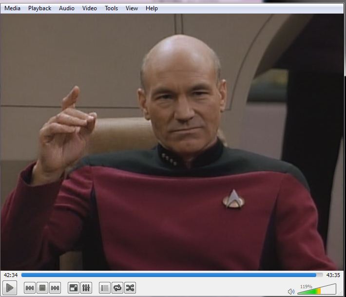 VLC screenshot of the Picard picture searched